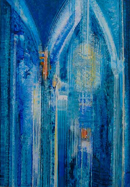 Eglise bleue - 92x65 - 2000